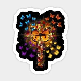 Butterfly Christmas Sticker